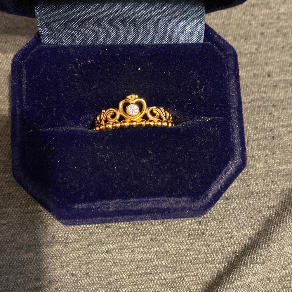 Pandora Rose Gold Crown Ring - Size 8.5